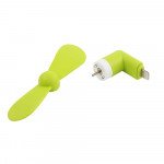 Wholesale iPhone Lighting Portable Cell Phone Mini Electric Cooling Fan (Green)